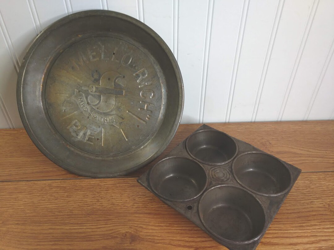Mrs Smith Mello Rich Pie Tin & Tin Muffin Tin Vintage Baking Etsy