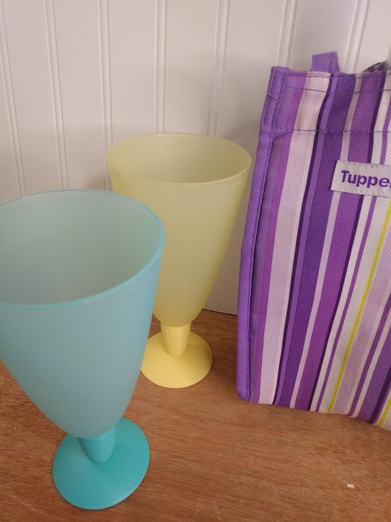 Tupperware Goblets & Insulated Bag Tupperware Beach Ready 