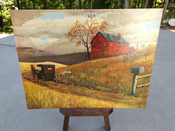 MCM Lithograph by Winde Fine Prints Vintage Litho Textured | Etsy