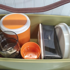 Giò Style Vintage Pic Nic Set Portable Fridge Flat Glasses Containers