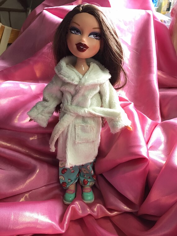 girls cream dressing gown