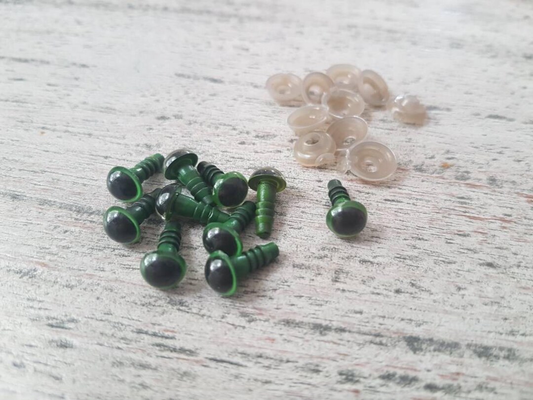 8mm Green Safety Eyes Plastic Safety Eyes Ready to Ship Etsy