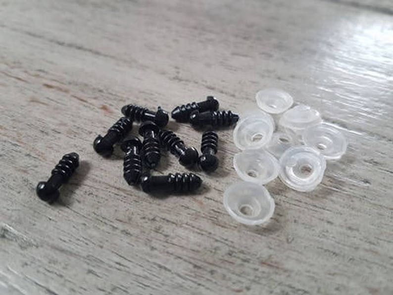 6mm Safety Eyes Black Plastic Safety Eyes Ready to Ship Etsy