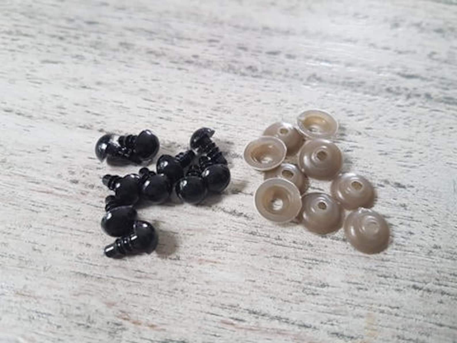 8mm Black Safety Eyes Plastic Safety Eyes Ready to Ship Etsy