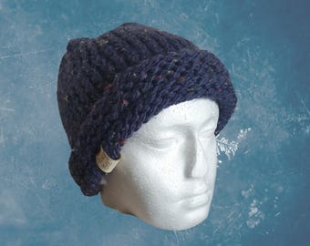 Pesky Bee 'Corner Stone' Navy Beanie