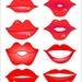 PRINTABLE Photo Booth Props-Printable Lips Props-Printable | Etsy