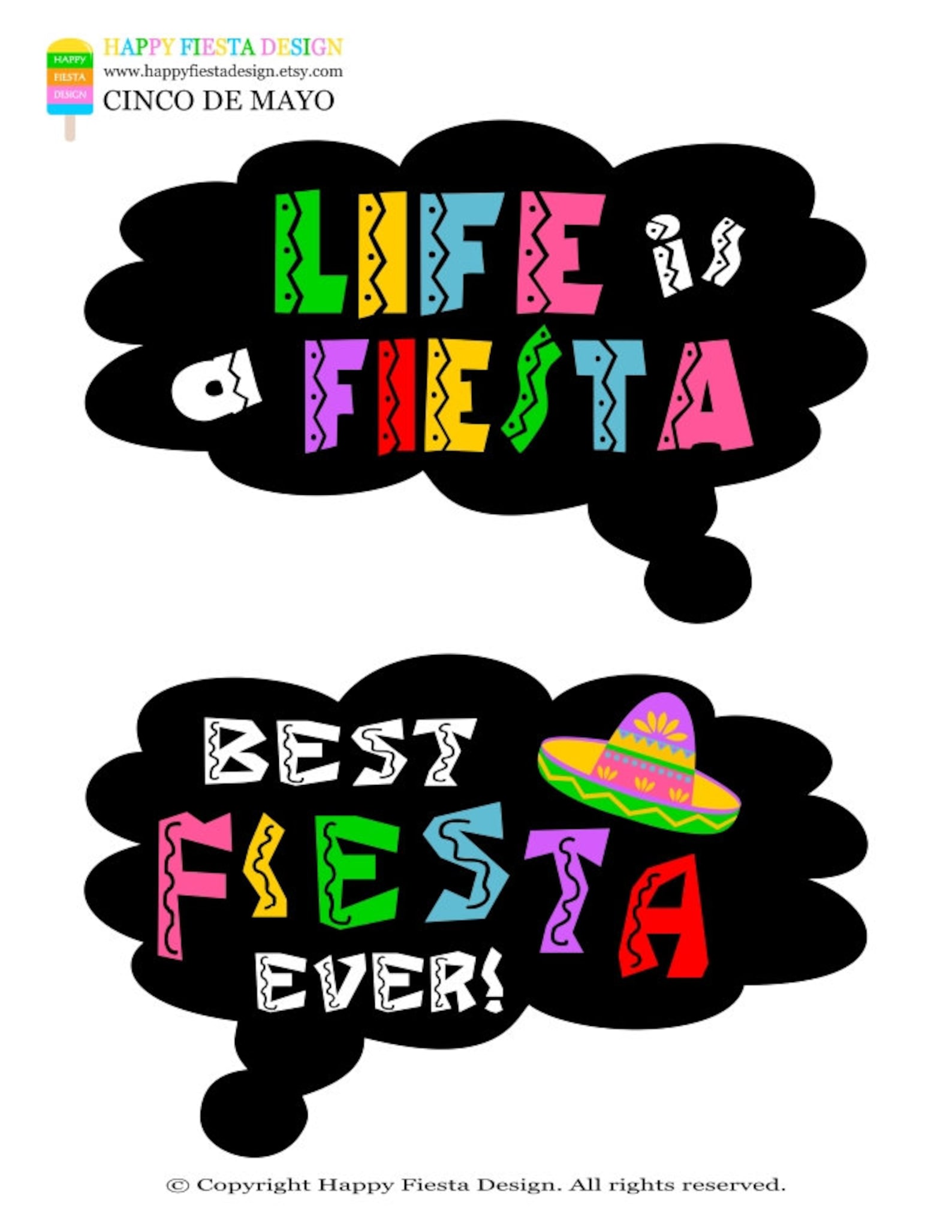PRINTABLE Cinco De Mayo Photo Booth Propsprintable Fiesta - Etsy
