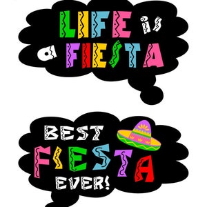 PRINTABLE Cinco De Mayo Photo Booth Propsprintable Fiesta Props-speech ...