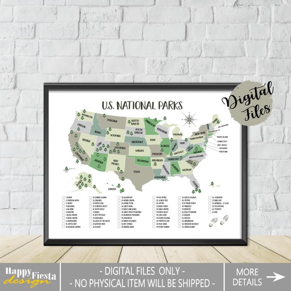PRINTABLE Us Nationwide Parks Map-US Countrywide Parks List image relating to Printable National Park Checklist named PRINTABLE Us Countrywide Parks Map-US Nationwide Parks Record