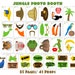 PRINTABLE Jungle Photo Booth Propsjungle Props-jungle Animals Photo ...