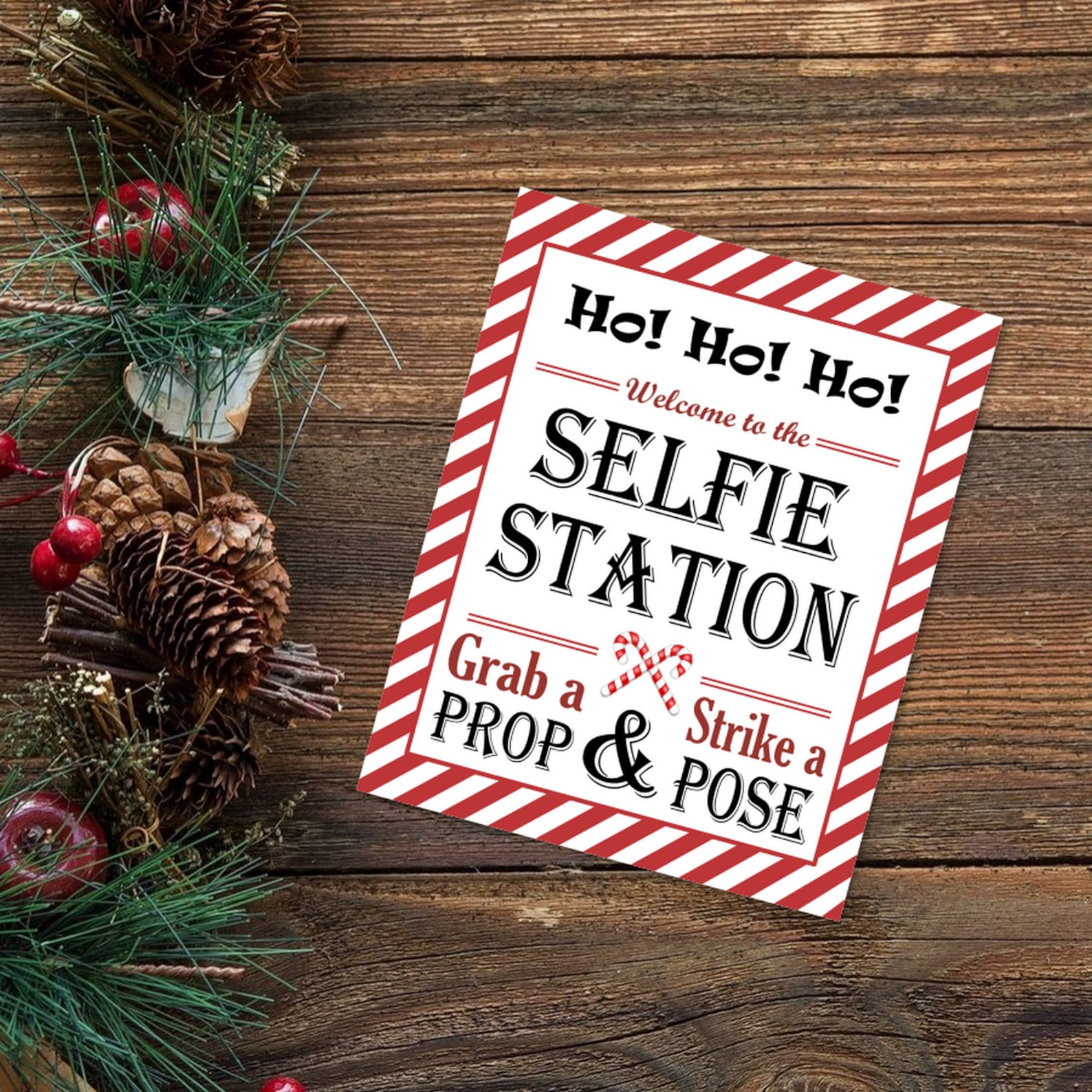 Christmas Photo Booth Sign 