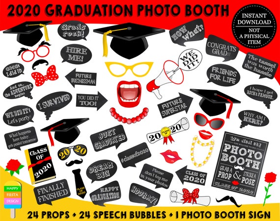 graduation photo booth props