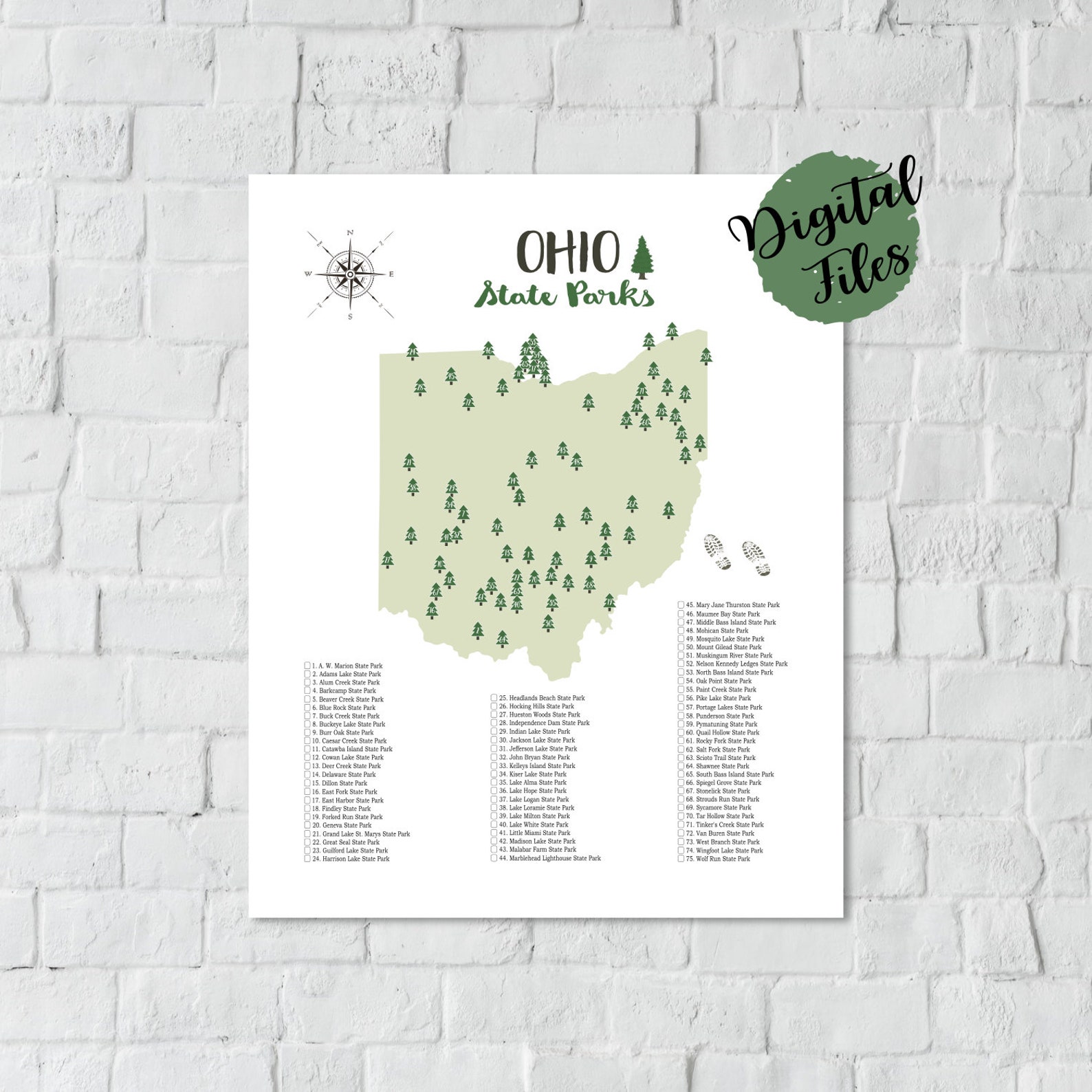 Ohio state parks map