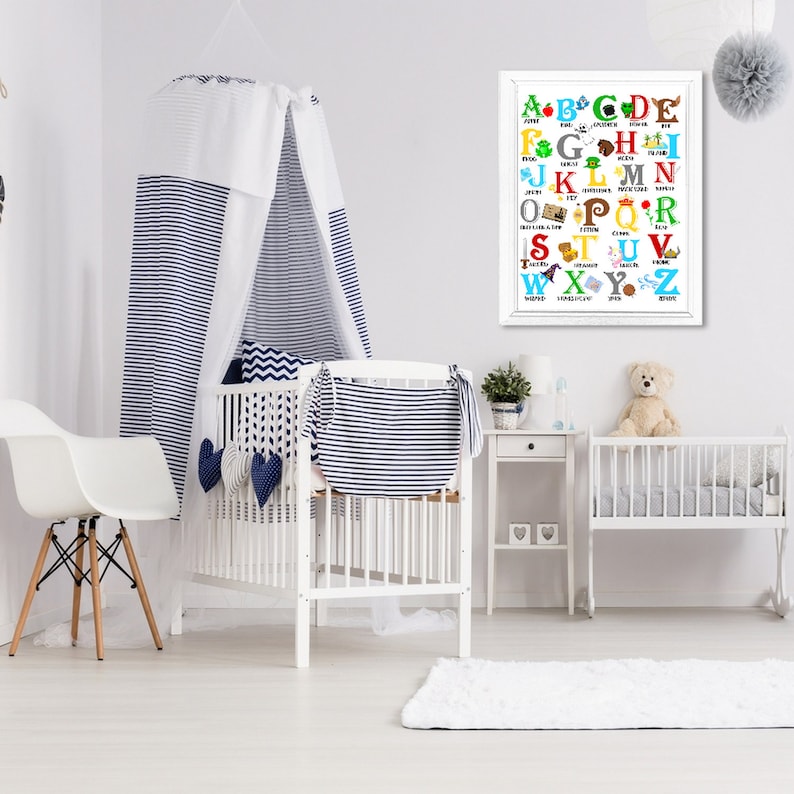 Fairy Tale Alphabet Posterprintable Alphabetprintable Fairy Etsy