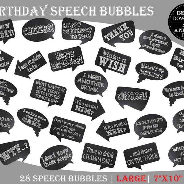 Large Photo Booth Props Etsy