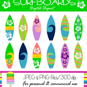 Surfboard Clip Art-Surfing Clipart-Beach Clip Art-Surf Clip Art-Digital Clipart-Digital Images-Digital Graphics-Surf Images-Instant Download
