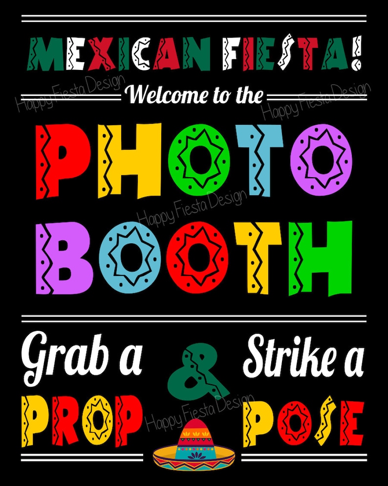 PRINTABLE Mexico Photo Booth Props-Printable Fiesta Props-Cinco De Mayo Props-Mexico Props-Travel Photo Props-Mexican Party-Instant Download image 3