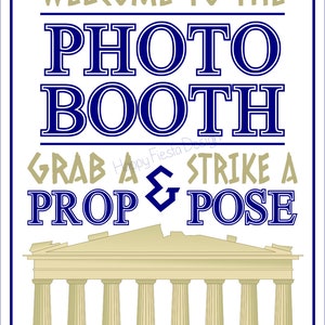 PRINTABLE Greece Photo Booth Propsgreece Travel Props-greek Photo Booth Props-greek Party Props ...