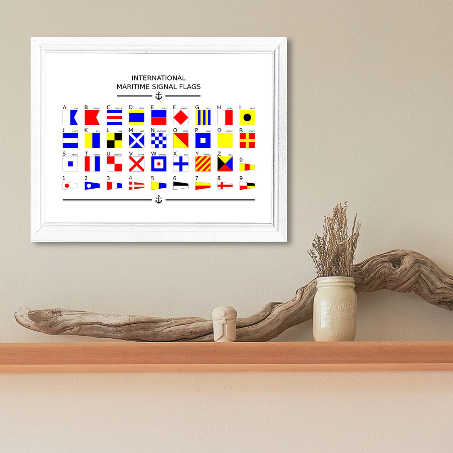 International Maritime Signal Flags Poster-nautical Flags Alphabet ...
