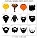 PRINTABLE Beard Photo Booth Props-printable Beards Props-beard Photo Props-pirate, Viking ...