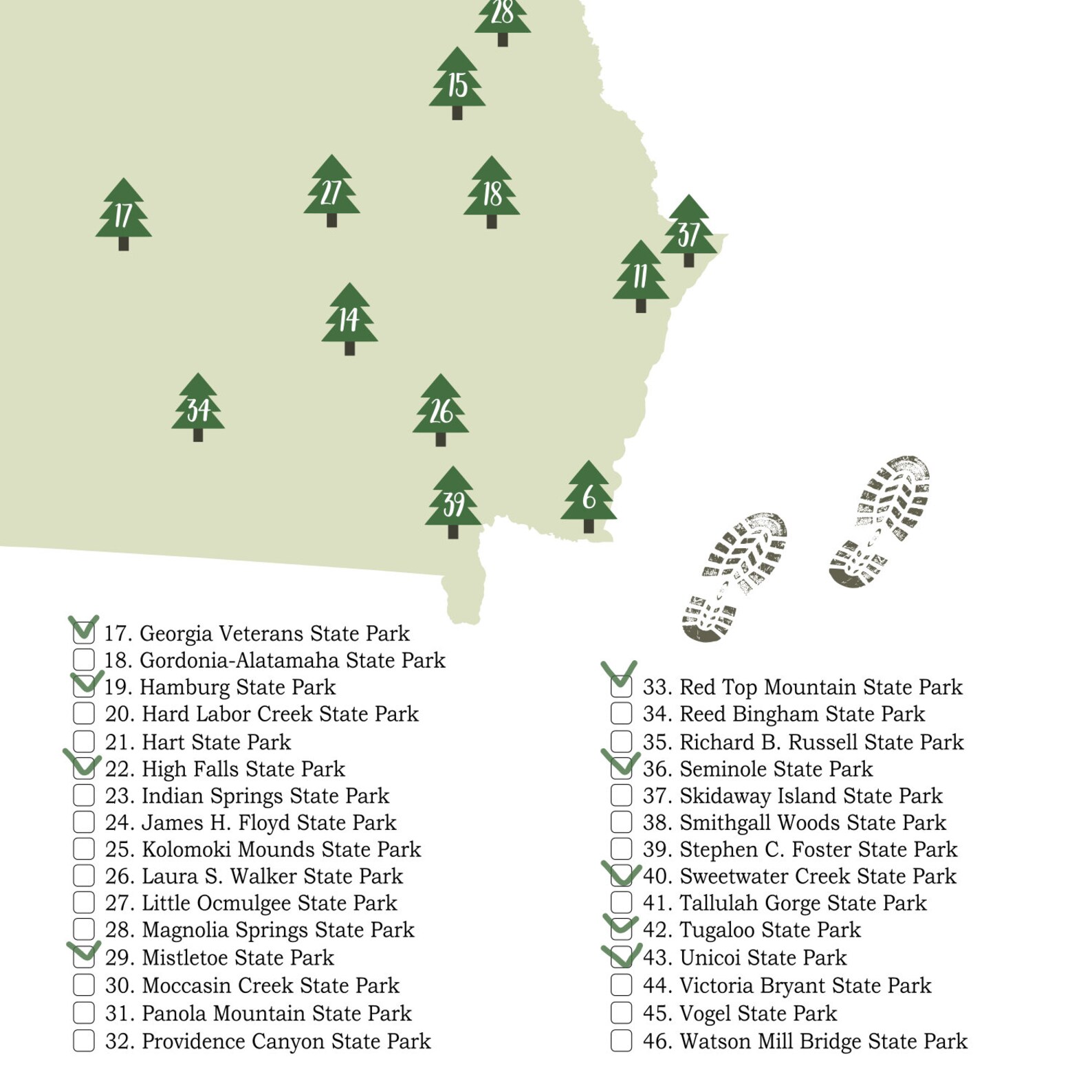 PRINTABLE Georgia State Parks Map State Parks Of Georgia Etsy printable-georgia-state-parks-map-state-parks-of-georgia-etsy