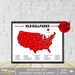PRINTABLE MLB Ballparks Map and Checklist-baseball Stadiums Map-major ...