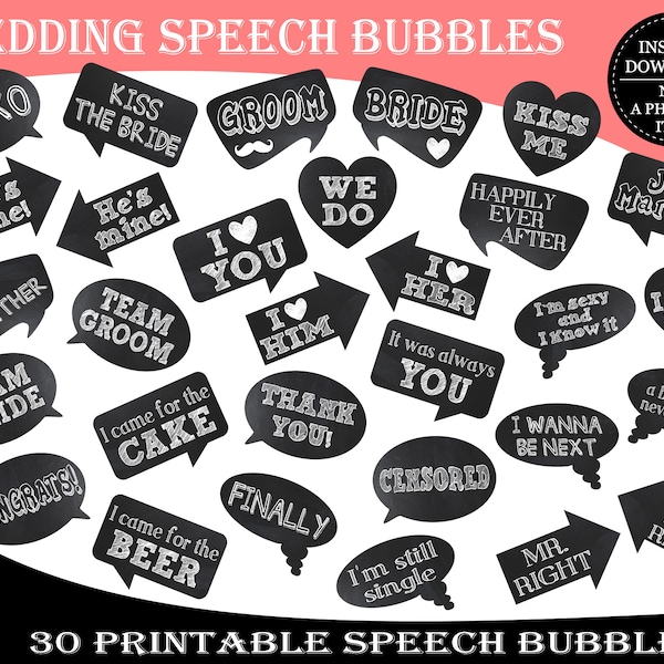 Speech Bubble Signs - Etsy