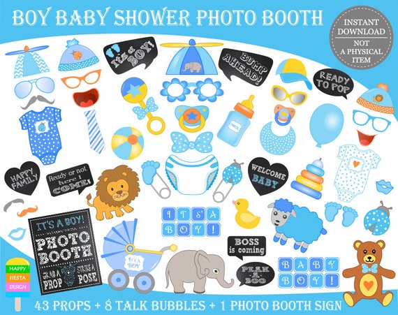 baby shower props boy