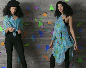 Seiden Chiffon Schal Wrap, tragbare Kunst Schal, leichtes Reise Top