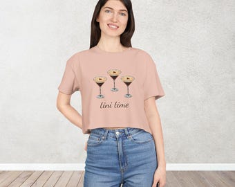 Camiseta feminina cropped Espresso Martini