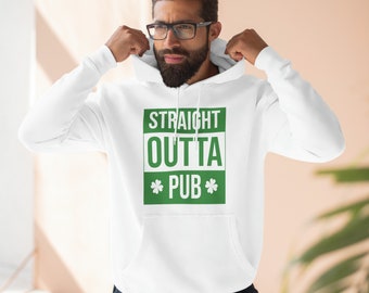 Sweat-shirt à capuche en polaire Shamrock Straight Outta Pub