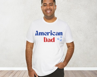 T-shirt unisexe à manches courtes en jersey American Dad Stars