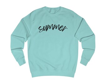 Sweat-shirt unisexe à inscription estivale
