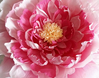giant crepe paper peony large crepe paper flowers home etsy giant crepe paper flower