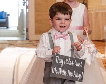Custom Ring Bearer Signs/Ringbearer Sign/Flower Girl Sign/Wedding Entrance/Wedding Ceremony Prop/Wedding Sign/Rustic Wedding/Country Wedding