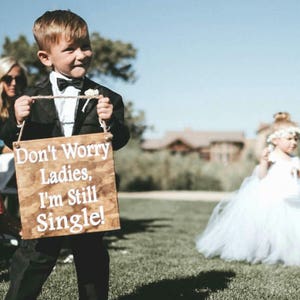 Ring Bearer Signs/ Ringbearer Sign/Flower Girl Signs/Wedding Entrance/Wedding Ceremony Prop/Wedding Sign/Rustic Wedding/Country Wedding