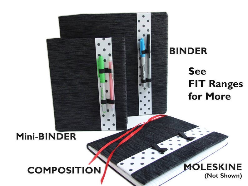 3 Ring Binder Cover DARK GREY HEATHER Stretch Fabric Binder 3 Etsy