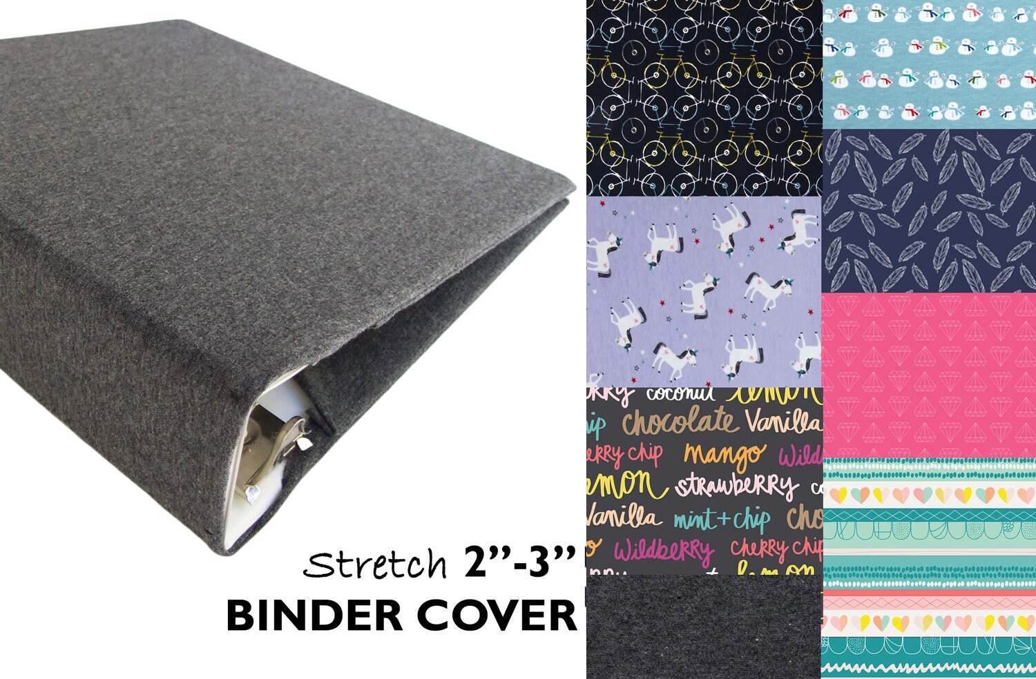 Fabric Binder Cover NOVELTY COLLECTION You Choose Stretch Etsy