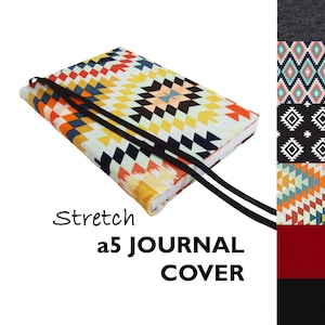 a5 Journal Cover a5 Notebook Cover Fabric SOUTHWEST Stretch Fabric Journal Cover 5x8.25, a5 Notebook Cover, a5 Book Cover, a5 Diary Cover