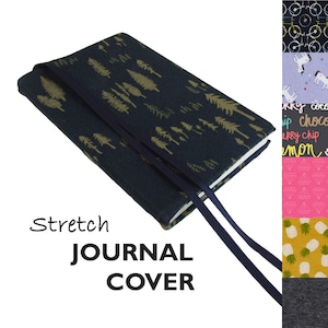 a5 Notebook Cover Fabric, a5 Journal Cover Fabric NOVELTY Stretch, a5 Diary Cover, Refillable Journal Cover, a5 Book Cover, a5 Book Sleeve
