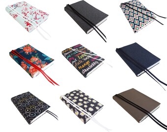 6" Paperback Book Sleeve, Hardcover or Paperback Book Cover in You Choose STRETCH Fabric Book Cover TRADE, Bookish Gifts, Book Cover Custom