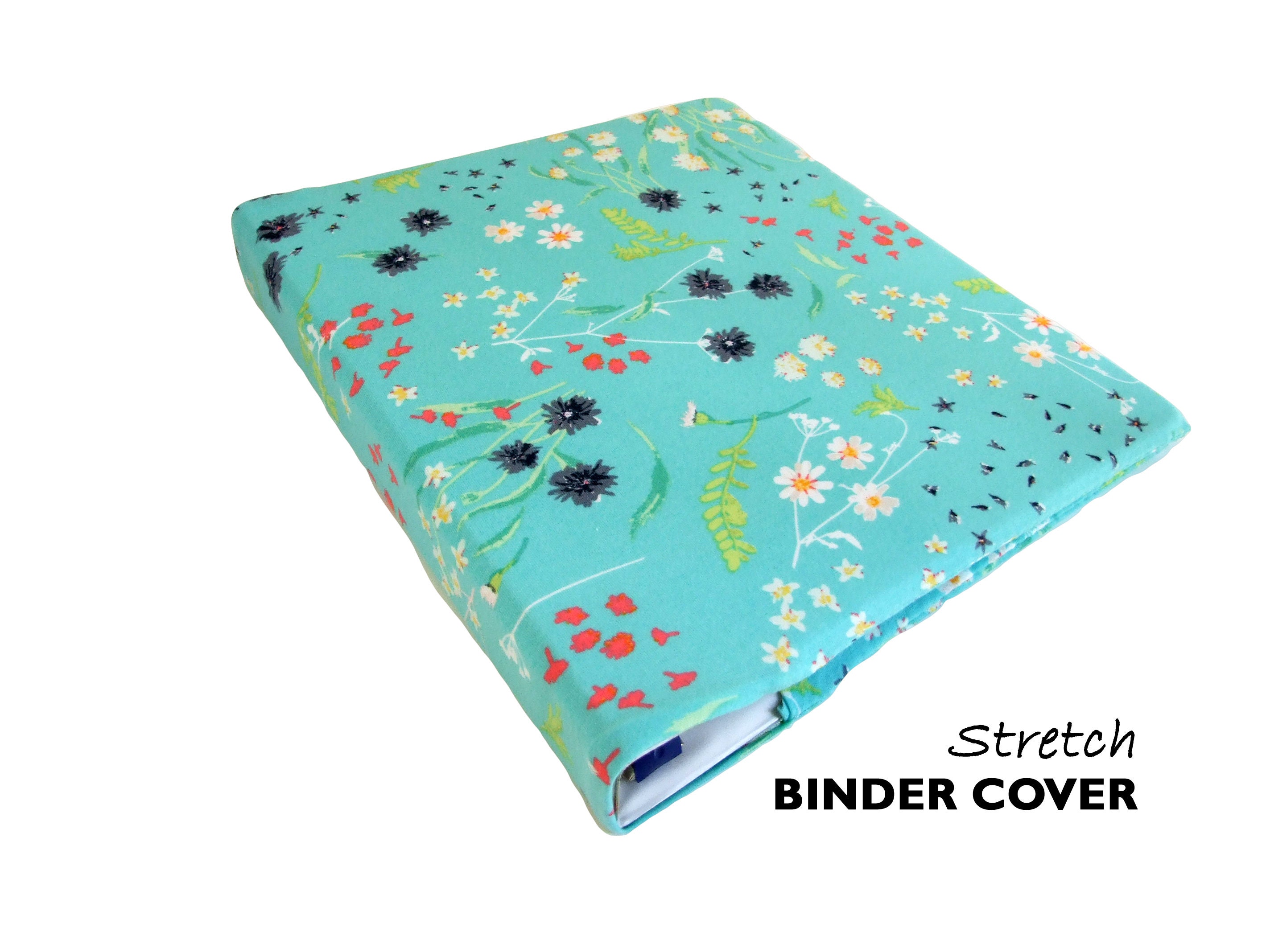 How to cover a binder with fabric and give it a romantic look