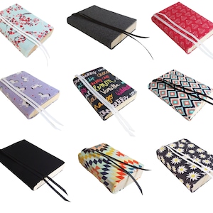 5&quot; TRADE Paperback Book Sleeve You Choose STRETCH Fabric Book Cover, Small Book Cover for Paperbacks, Hardcover, Softcover, Bookish Gifts