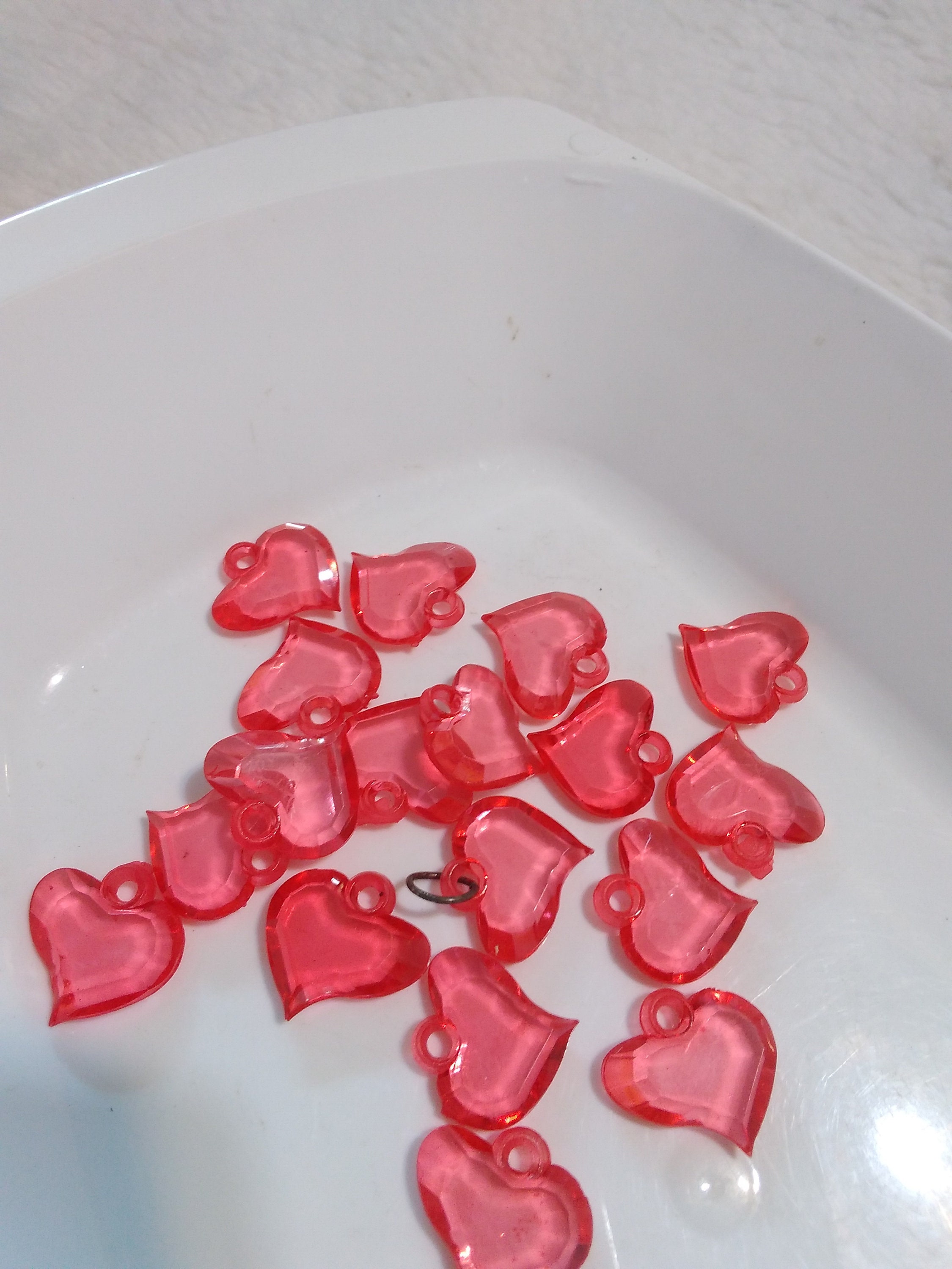 Many Heart Beads/Heart Beads Mixed Colors Shapes Etsy