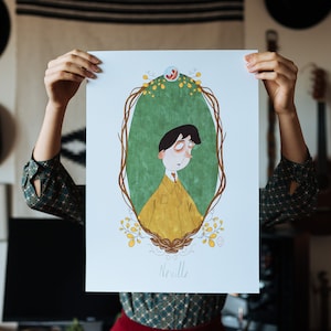 Neville Portrait - Signed A3 print