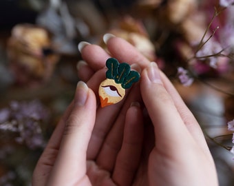 Handmade Mandrake Baby Brooch