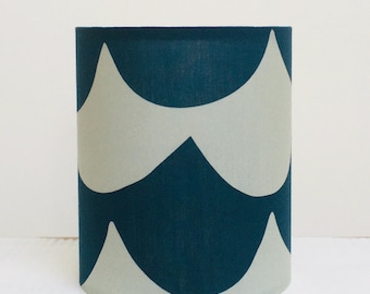 fabric lantern, lantern, fairy light lantern, night light, waves lantern, waves night light, sea lantern, ocean lantern, nursery lantern