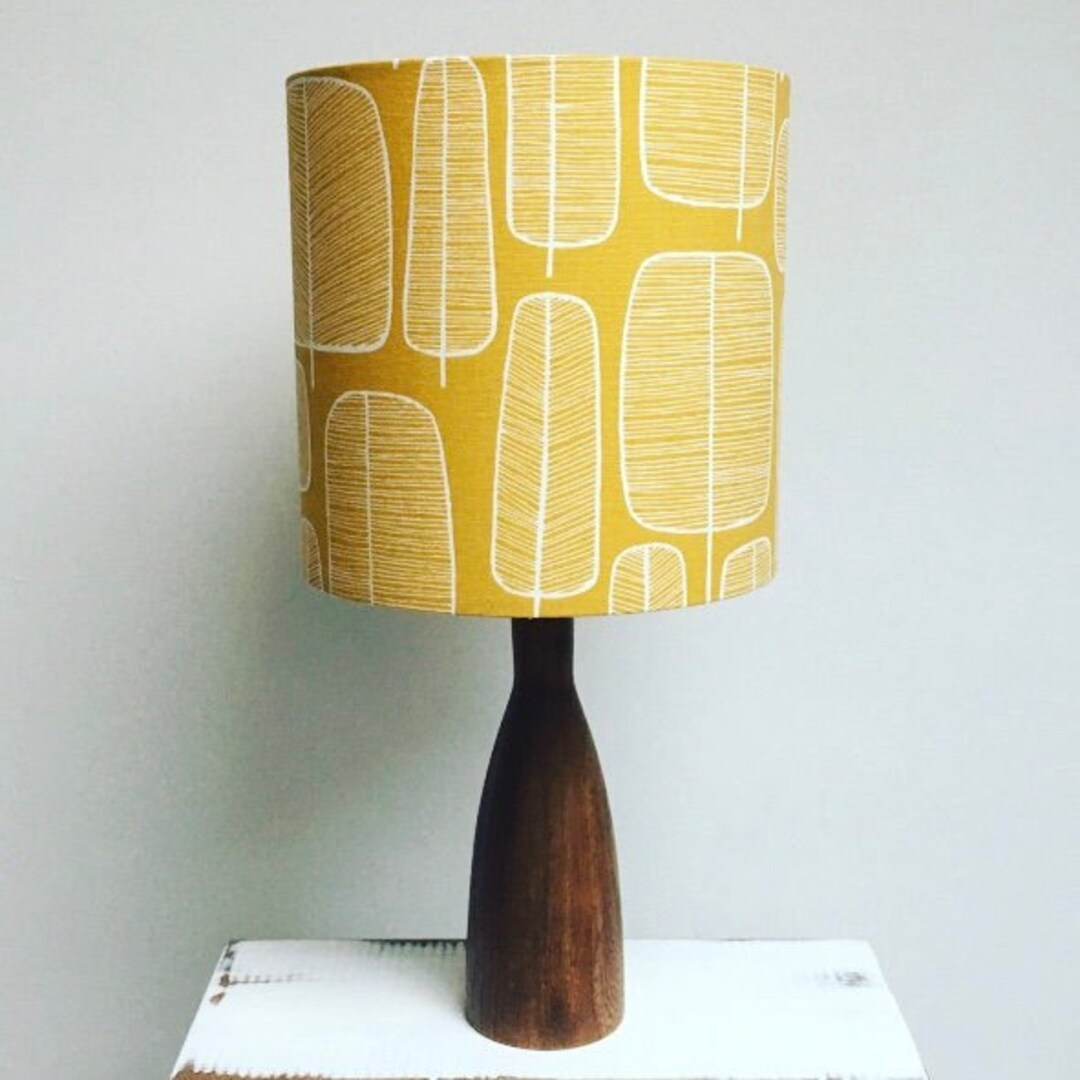 Lampshade, Lamp Shade, Table Lampshade, Mustard Lampshade, Mustard