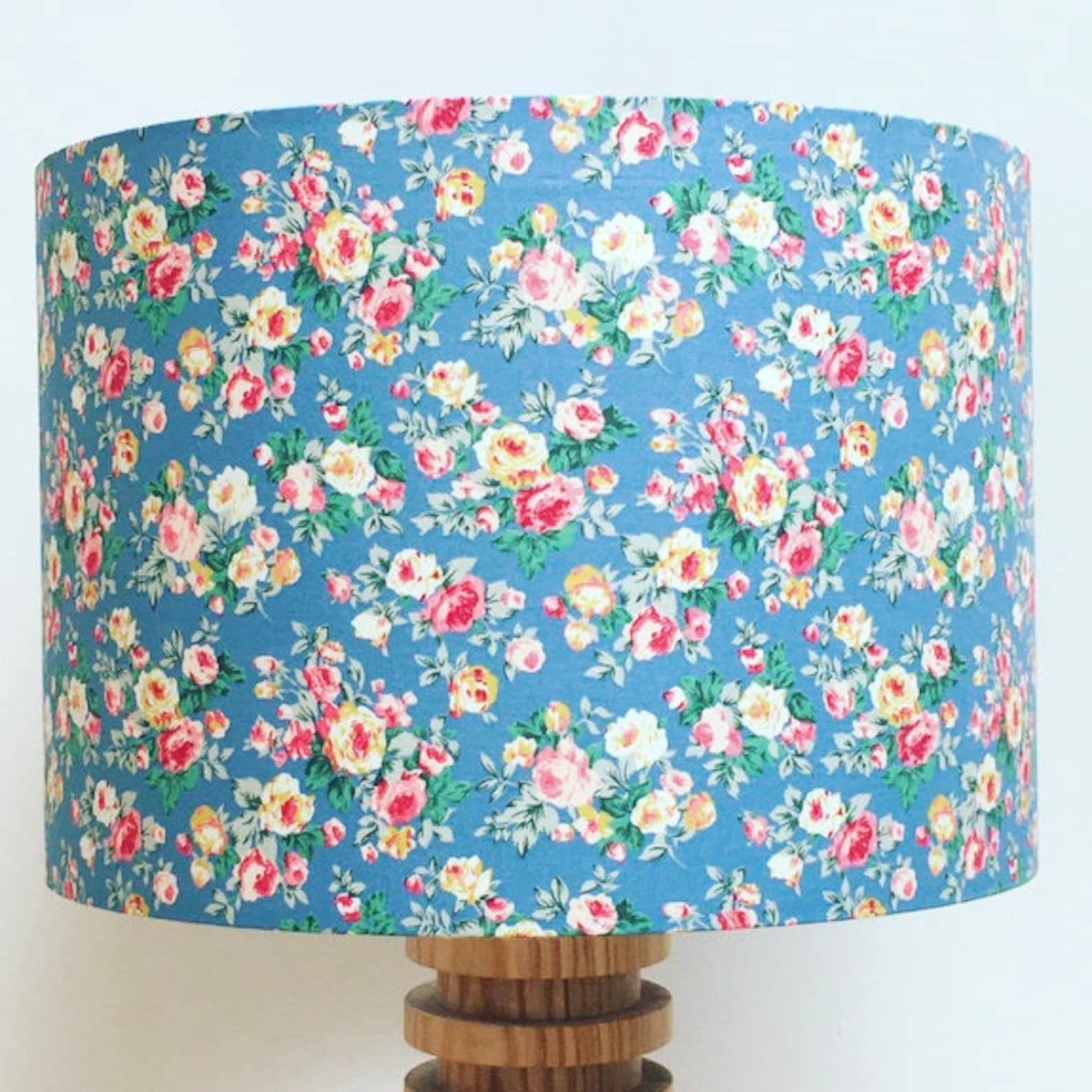 Lampshade, Lamp Shade, Table Lampshade, Vintage Lampshade, Roses ...
