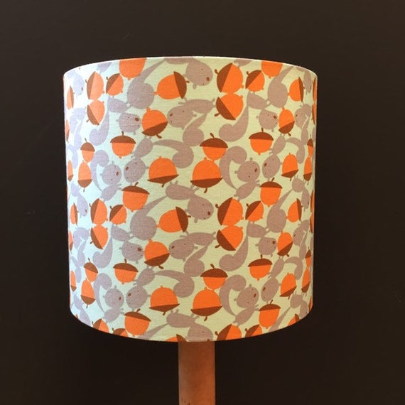 Lampshade Lamp Shade Children S Bedroom Lampshade Animals Lampshade Squirrels Lampshade Scandi Lampshade Nursery Decor Nursery Inspo